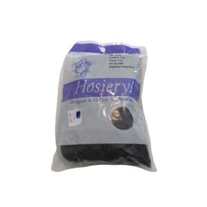 Just My Size Womens Off Black Control Top Sheer Toe Hosiery Plus Size 4X 85119